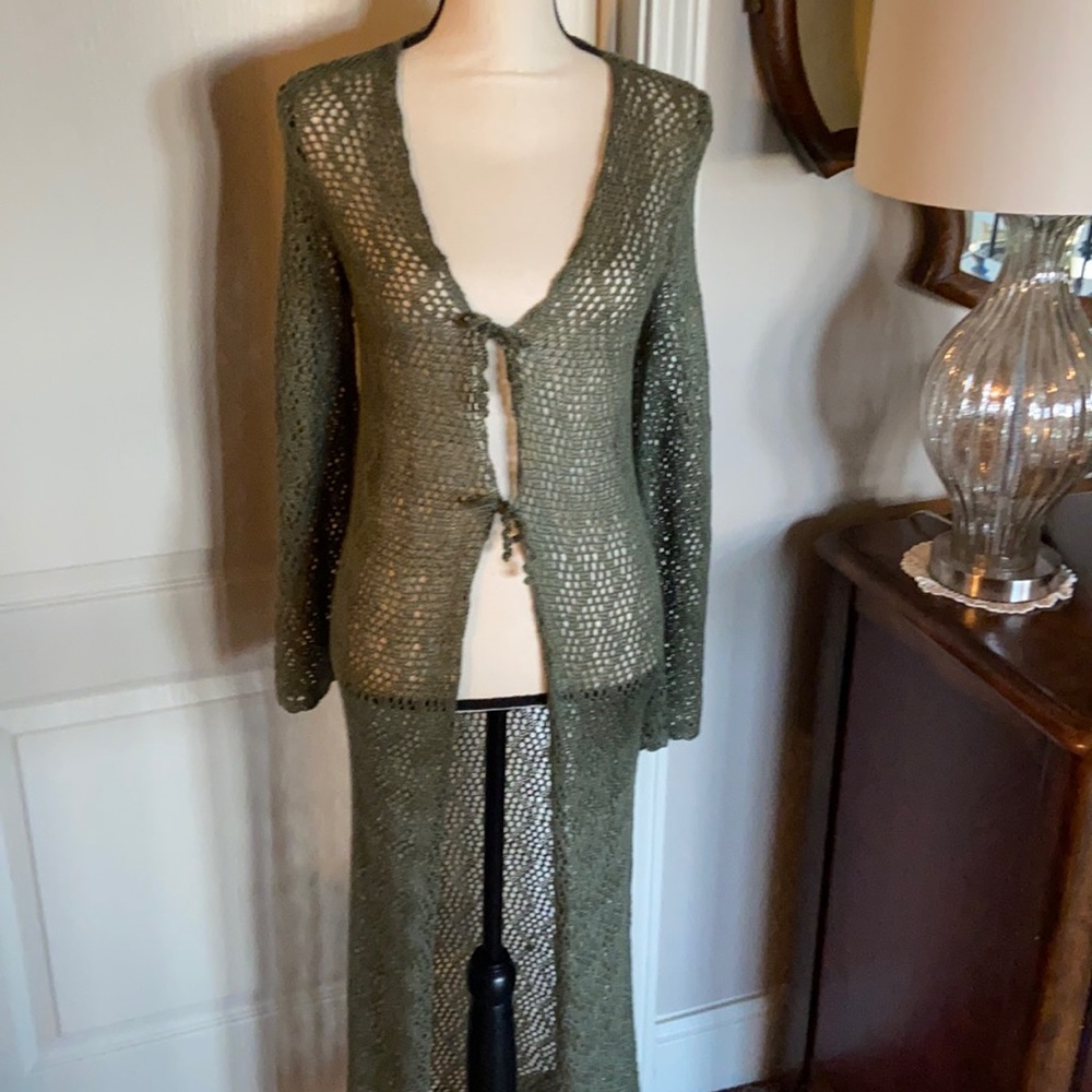 Women’s custom made lacy cardigan